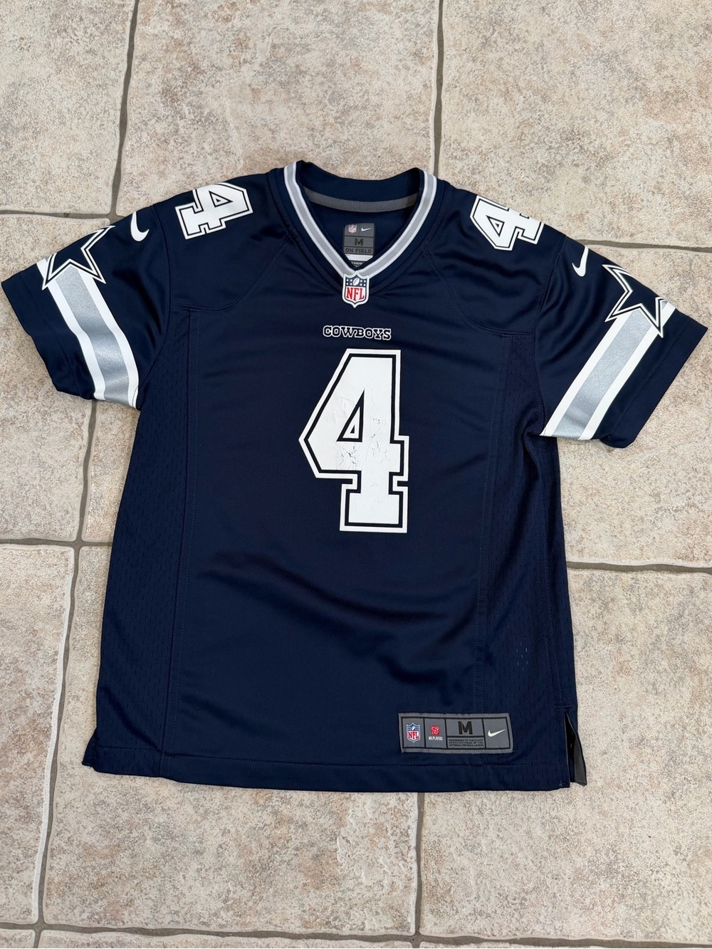 Youth medium Dallas Cowboys #4 Dak Prescott Nike Football Jersey